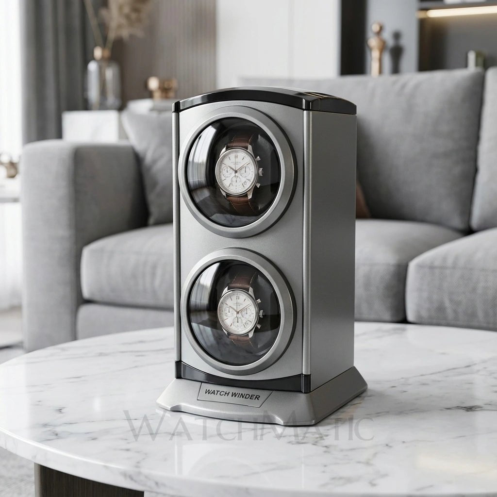 WATCHMATIC Aeris Double Watch Winders 14:350686Gray light - WatchMatic