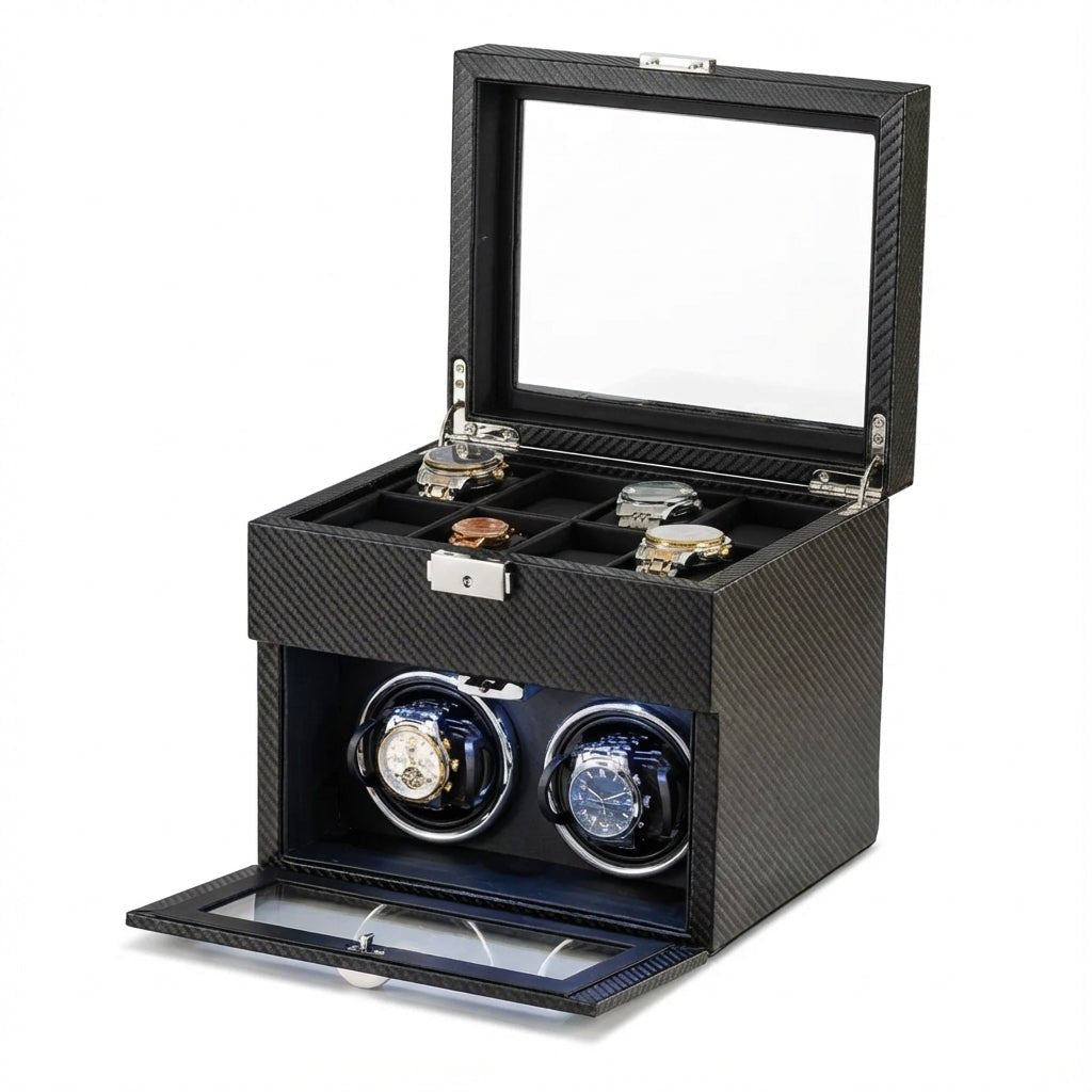 WATCHMATIC Strix Trunk Double Watch Winder 14:173W148TT - WatchMatic